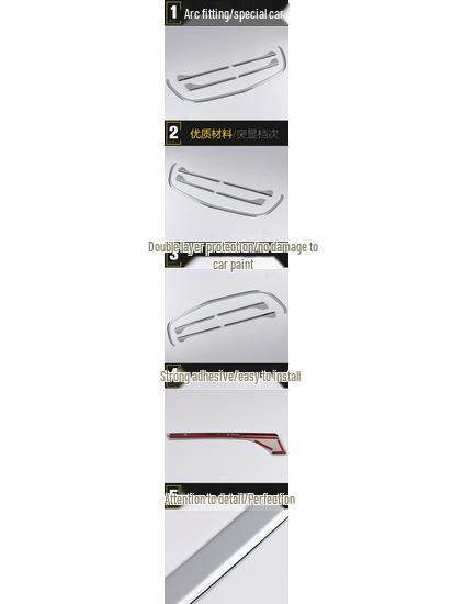 VITO 17 Центральная решетка Яркая Защита от царапин Капот Бампер Декоративная наклейка