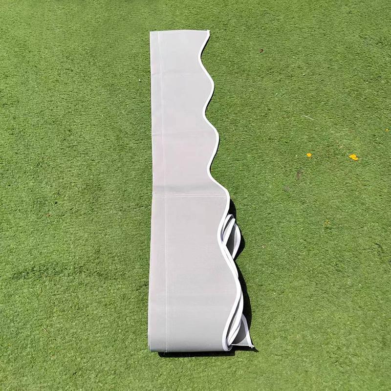 Custom Size Waterproof Fabric Solid Beige Gray Green Store Curtain Wavy Valance Replacement Sun Shade Canopy Patio Awning