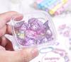 Genuine Kawaii Kuromi 3d Embossed Fun Stickers Cute Crystal Diy Phone Case Decoration Stickers Student Account Stickers Gifts