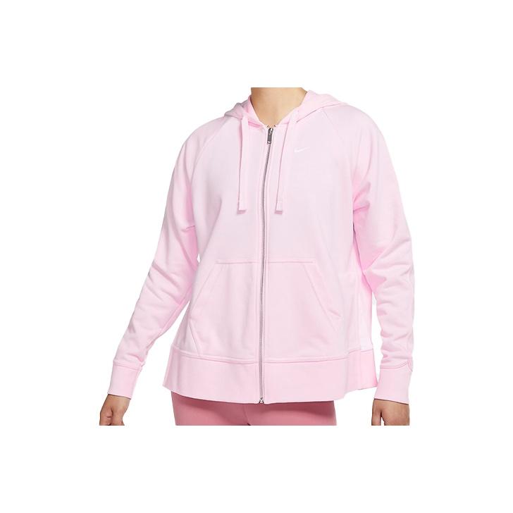 Nike Толстовка с капюшоном Dri-FIT Full-Zip Training, женская куртка, розовая CU7010-663