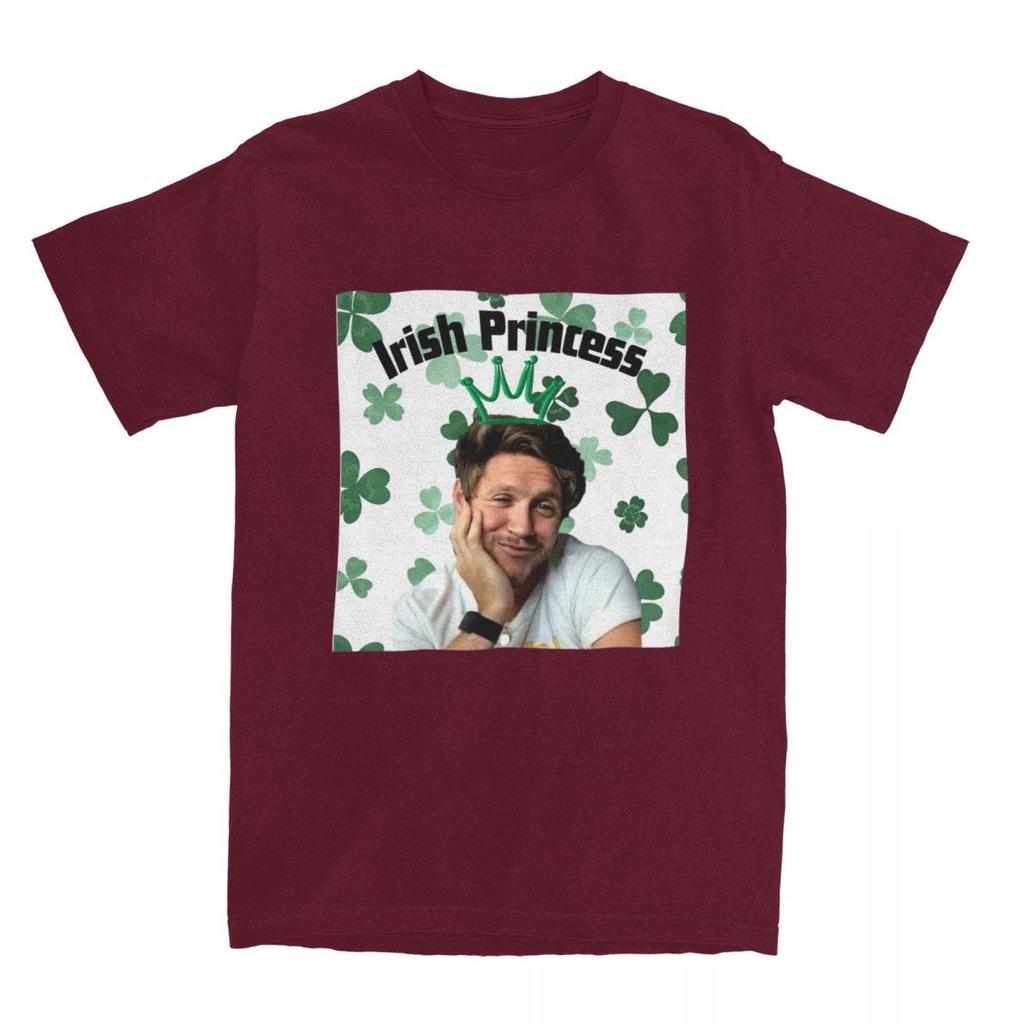 Niall Horan Irish Princess T Shirt Men's Cotton Vintage T-Shirt Round Collar Tee Shirt Short Sleeve Clothing 4XL 5XL