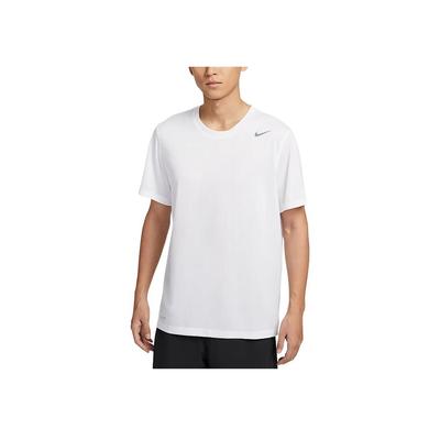 Мужская футболка с коротким рукавом Dri-Fit Team Legend с круглым вырезом, быстросохнущая, белая IB8898-100