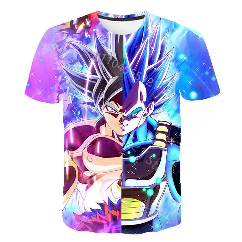 Футболка Dragon Ball Одежда Какарот Гоку Супер Сайян Веджета Мода Уличная одежда