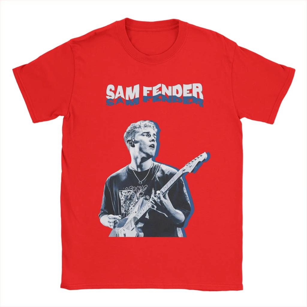 Sam Fenders T Shirts for Unisex Women Cotton Novelty TShirts Crew Neck Tee Shirt Short Sleeve Clothes New Arrival
