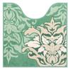 Senko DECORMUSEE Samira Toilet Approximately 60 X 60 Green Damask Antibacterial and Odor Made In Product Number 31982 Mat, Cm, Pattern, Resistant,