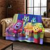 2026 New Cartoon Gabbys Dollhouse Girl Gift Flannel Blanket,Warm and Cozy Soft Throw Blanket for Home Bedroom Bed Sofa Cover Kid