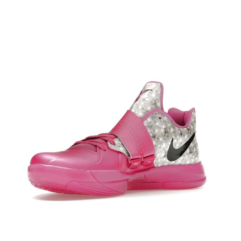 Nike Zoom KD 4 Aunt Pearl 2024 Unisex Sneakers Pink Pinkfire-2 Black HF9098-600