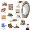 500Pcs/Roll Outdoor Camping Kids Rewards Stickers - DIY Scrapbooks Album Decor Sealing Label Decals