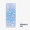 Heart Stars Stickers PET Cute Bubble Matte Sticker for Phone Camera DIY Deco Scrapbooking Journal Planner Sticker Kawaii Gift