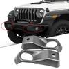 High Quality Car Accessories Car Light Cover Light Cap 1 Pair ABS Black Fog Lamp Bezel Fog Light Front Bumper For JEEP