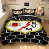 Rayo Vallecano Bedding Quilt Set Quilt Cover Pillowcase Home Decoration Birthday Gift (1 * duvet cover + 2 * pillowcase, without core)