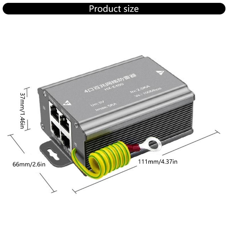 Ethernet Защита от перенапряжения POE Сетевой разрядник Сетевой подавитель перенапряжения Быстрое реагирование и высокая пропускная способность по перенапряжению