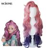 Anime Wig Game Wig Seraphine Cosplay Wig KDA Cosplays Curly Pink Purple Wigs Heat Resistant Synthetic Hair