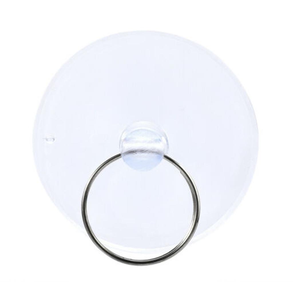 10Pcs with Iron Ring Clear Suction Cups Rubber Glass Suckers 25/35/45mm Suction