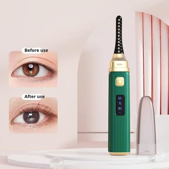 Электрические щипцы для завивки ресниц с защитным чехлом, быстро нагревающиеся, с подогревом, USB-щеточка для завивки ресниц, один зажим для формирования щипцов для завивки ресниц