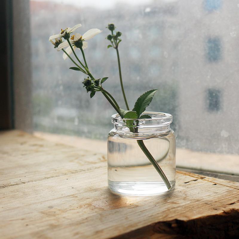 Маленькая стеклянная бутылочка с гравием из вулканической породы и морскими ракушками, 20 мл/50 мл, 30*40 мм