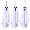3 Pcs Halloween Hanging Ghosts 19.6" LED Light Up Outdoor Flying White Ghost for Front Yard Patio Lawn Garden Party Decor