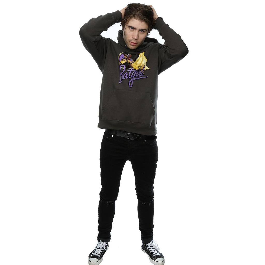 DC Comics Mens DC Bombshells Batgirl Badge Hoodie