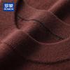 ROMON Men's 100% Pure Wool Mock Neck Pullover Sweater