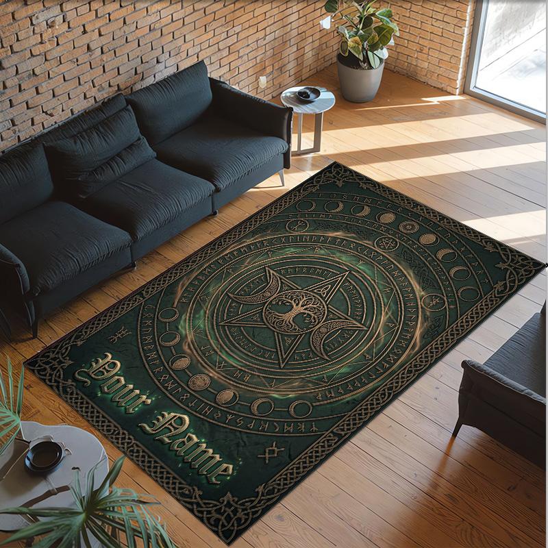 Other Similar Designs Theme Crystal Velvet Rug Personalized Custom Name Text Soft Floor Mat Home Decor