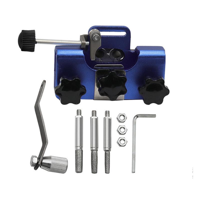 Деревообрабатывающие точильные станки для цепных пил с 3 шлифовальными стержнями Ручная заточка цепей цепных пил Цепные пилы и электрические пилы Ручной инструмент