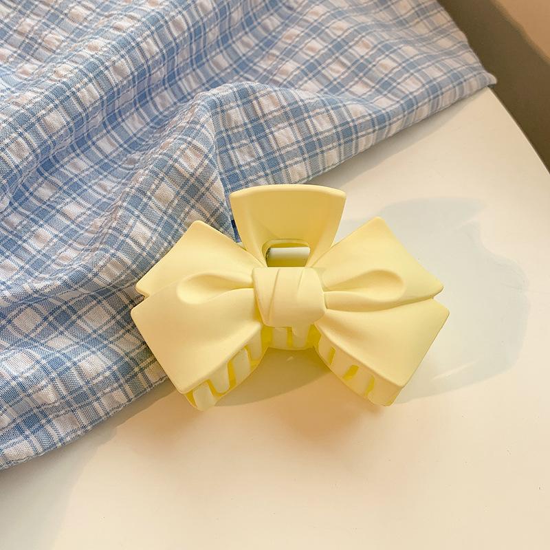 Candy Bow Plastic Large Hair Claws Crab Barrette Clips Women Girls Cute Ponytail Holder Clamps Fashion Sweet Hair Accessories