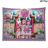 BFF Cartoon Wall Tapestry Aesthetic Wall Hanging Printed Fabric Blanket Decorative Tapestries for Bedroom Living Room Home Decor