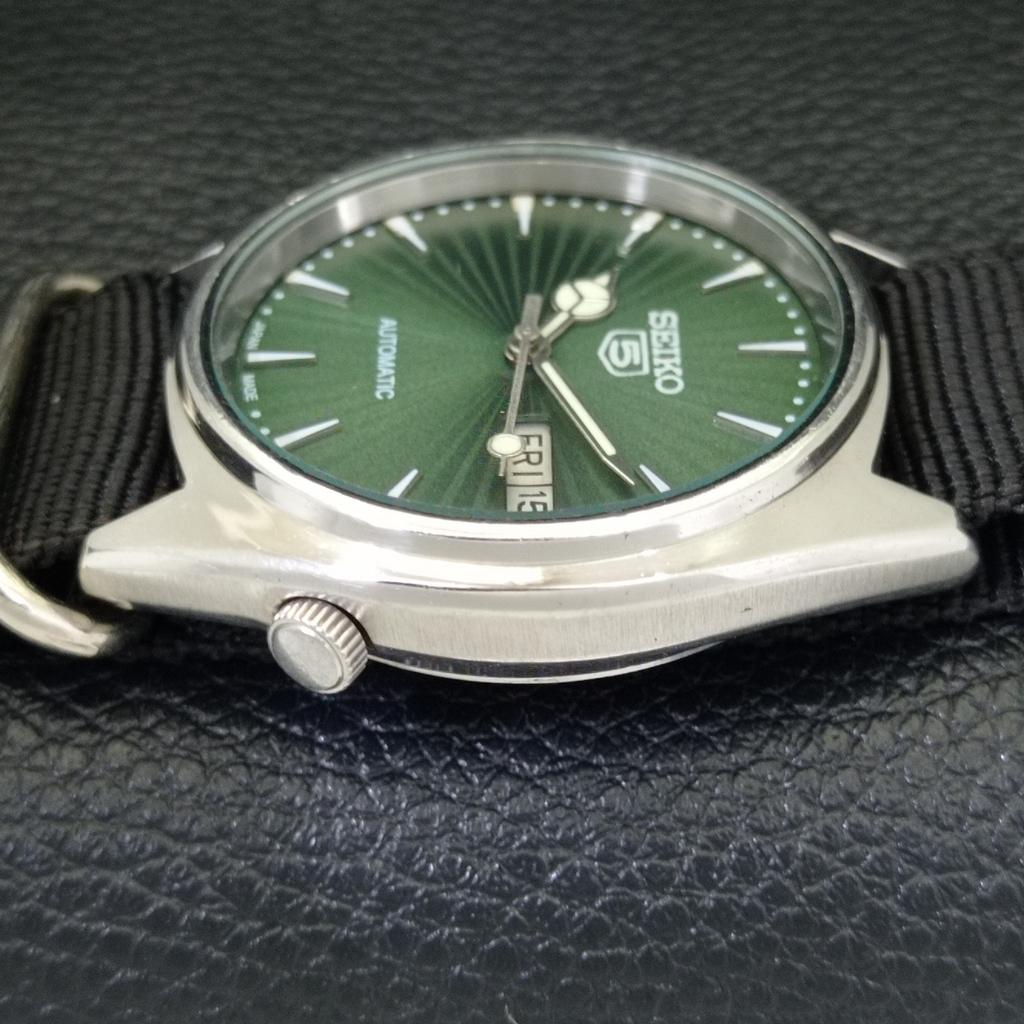 Seiko 5 АВТОМАТИЧЕСКИЕ ВИНТАЖНЫЕ 6309A ЯПОНИЯ МУЖСКИЕ ЧАСЫ С ЗЕЛЕНЫМ ЦИФЕРБЛАТОМ a701245-5 R206a-a701245