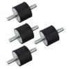  4pcs Rubber Mounts M10 40*30 Rubber Engine Mounts Rubber Anti Vibration Mounts for Compressors, Engines, Pumps, Welding Machines 