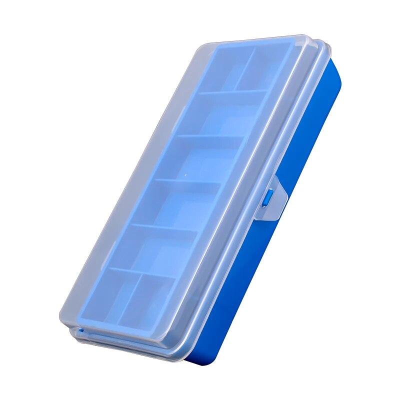 TAIYU Портативный ящик для рыболовных снастей 11 отделений Двухъярусный кейс для хранения Аксессуары для карповой рыбалки Коробка для инструментов для приманок и крючков Мягкая приманка