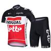 Mens Cycling Jersey Bib Shorts Set Breathable Road Bike Outfit With Gel Pad