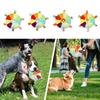Funny Rainbow Plush Flying Saucer Dog Toys Outdoor Interactive Training Games Chew Toy Pets Flying Discs Toys with Bells