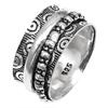 Silver Spinner Ring For Women Four Spinner Ring Fidget Silver Jewelry Ring"10"