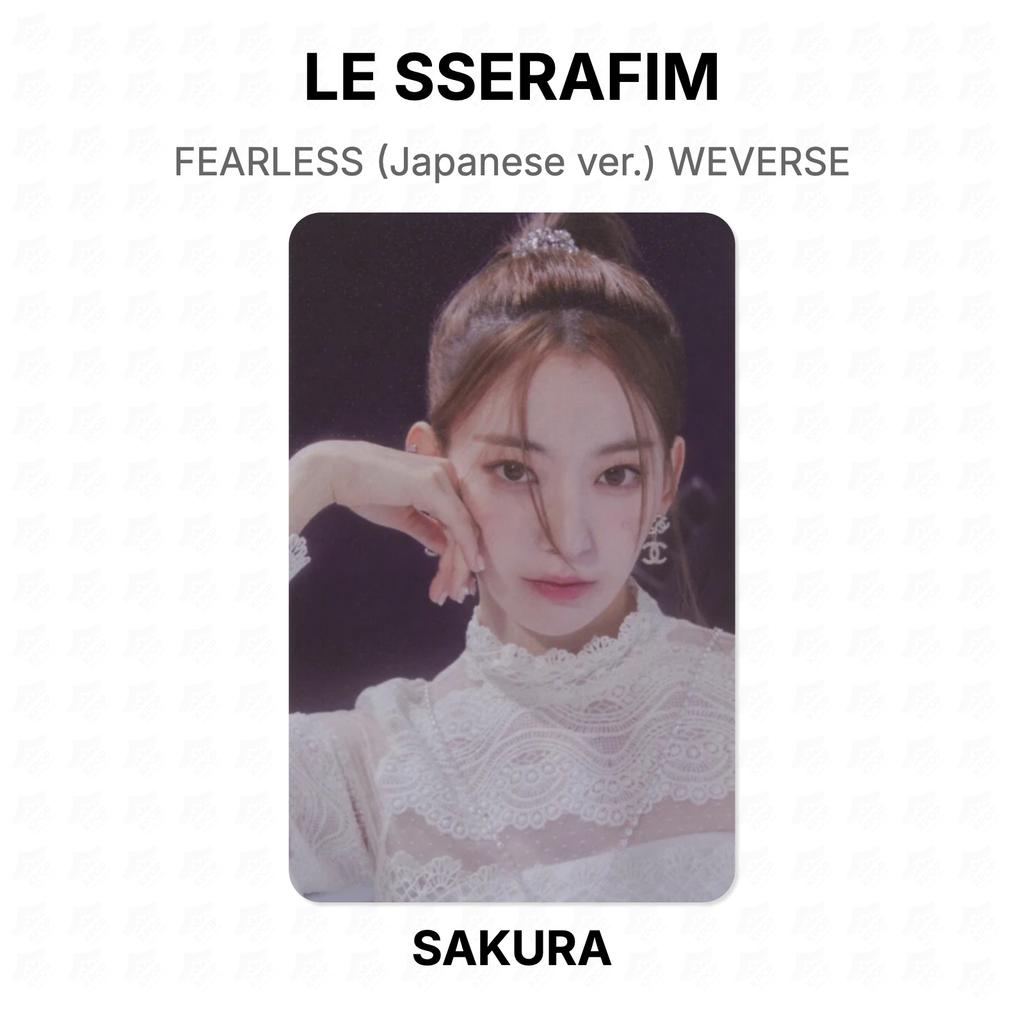 LE SSERAFIM БЕССТРАШНЫЙ (Японская версия) Официальная фотокарточка WEVERSE