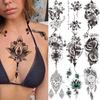 NEW 1 PC Deer Planet Flower Temporary Tattoos for Woman Adults Fake Gangster Mermaid Moon Panda Wolf Snake Tattoo Sticker Forearm Waterproof Tatoos