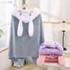 Cute Pet Hooded Nap Blanket: Versatile Plush Shawl for Office & Home