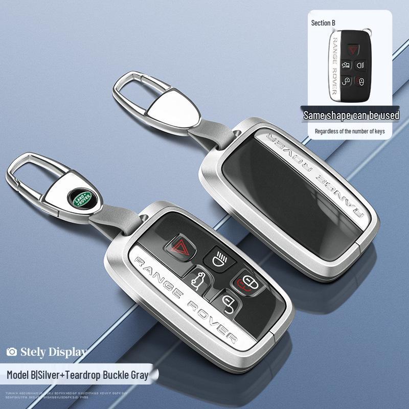 Чехол для ключа Land Rover: Алюминиевый корпус для Range Rover Sport, Velar, Evoque, Discovery, Freelander.