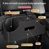 Car Headrest Storage Box Leather Tissue Box Multifunctional Car Backseat Hook Organizer Holder Car Seat Back Storage Box