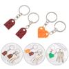 Jewelry Gifts Cute Couples Friendship Key Buckle Key Ring Heart Pendant Building Block Keychains