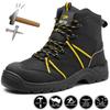 Антистатическая защитная обувь, мужские рабочие ботинки, противоударная защитная рабочая обувь, мужские защитные ботинки для походов, строительные ботинки со стальным носком