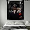Death Note Wall Tapestry Aesthetic Wall Hanging Printed Fabric Blanket Decorative Tapestries for Bedroom Living Room Home Decor