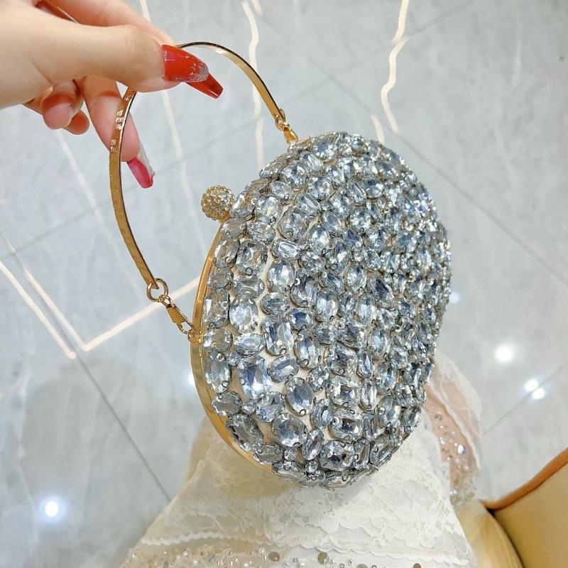 Clutch Bag Crossbody Banquet Bag Lady's Wallet Shiny Handbag Dinner Bag