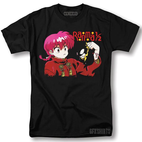 Ranma 12 Shirt Anime Manga Shampoo Rumiko Takahashi Girl Kawaii Graphic T-Shirt