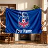 Crystal Palace Fc (1) Personalized Name Blanket Soft Cozy Gift for Sofa Bed Couch Home Decoration