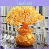 Feng Money Shui Wealth Tree Yellow Citrine Amethyst Crystal Gem Spiritual Lucky