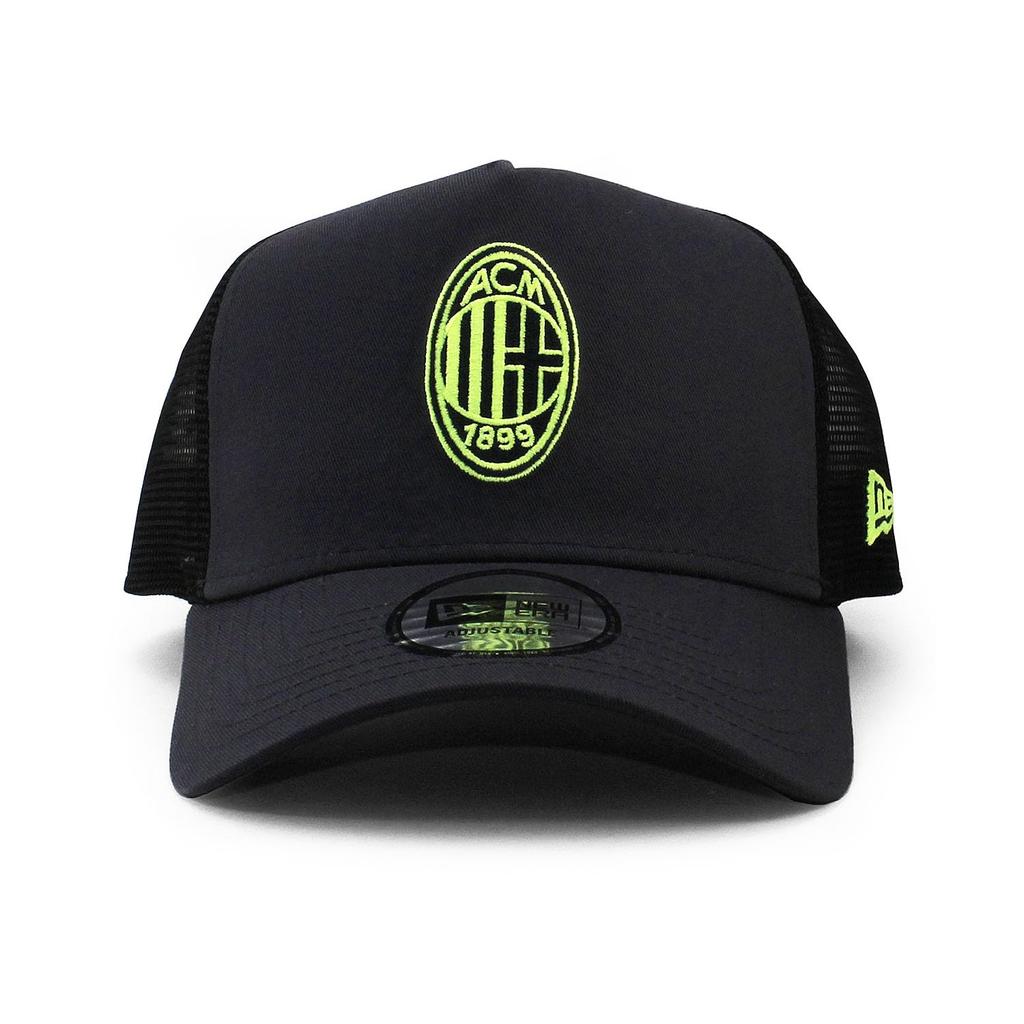 New Era Mesh Cap AC Milan SERIA A E-FRAME TRUCKER MESH CAP AC MILAN LOW PROFILE Snapback SNAPBACK Hat 940 Serie A Trucker Cap [Used]