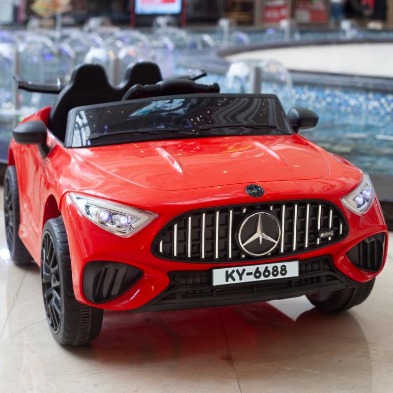 Электрический 4-колесный электромобиль с пультом дистанционного управления для мальчиков и девочек