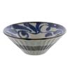 Tableware East Japanese Tableware Ryukyu Bowl, Large, 18cm, Karakusa, Blue, Sh-017-01