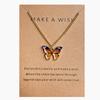 Summer Colorful Butterfly Pendant Necklace For Women Female Clavicle Chain Fashion New Design Jewelry Party Gift
