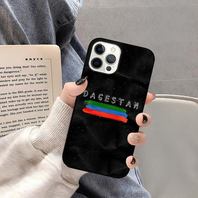 Чехол для телефона Дагестан Флаг Герб Задняя крышка для iPhone 17 Air 16 15 14 13 11 12 Pro Max PlusS Shell Coque